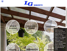 Tablet Screenshot of lgserramentialluminio.com